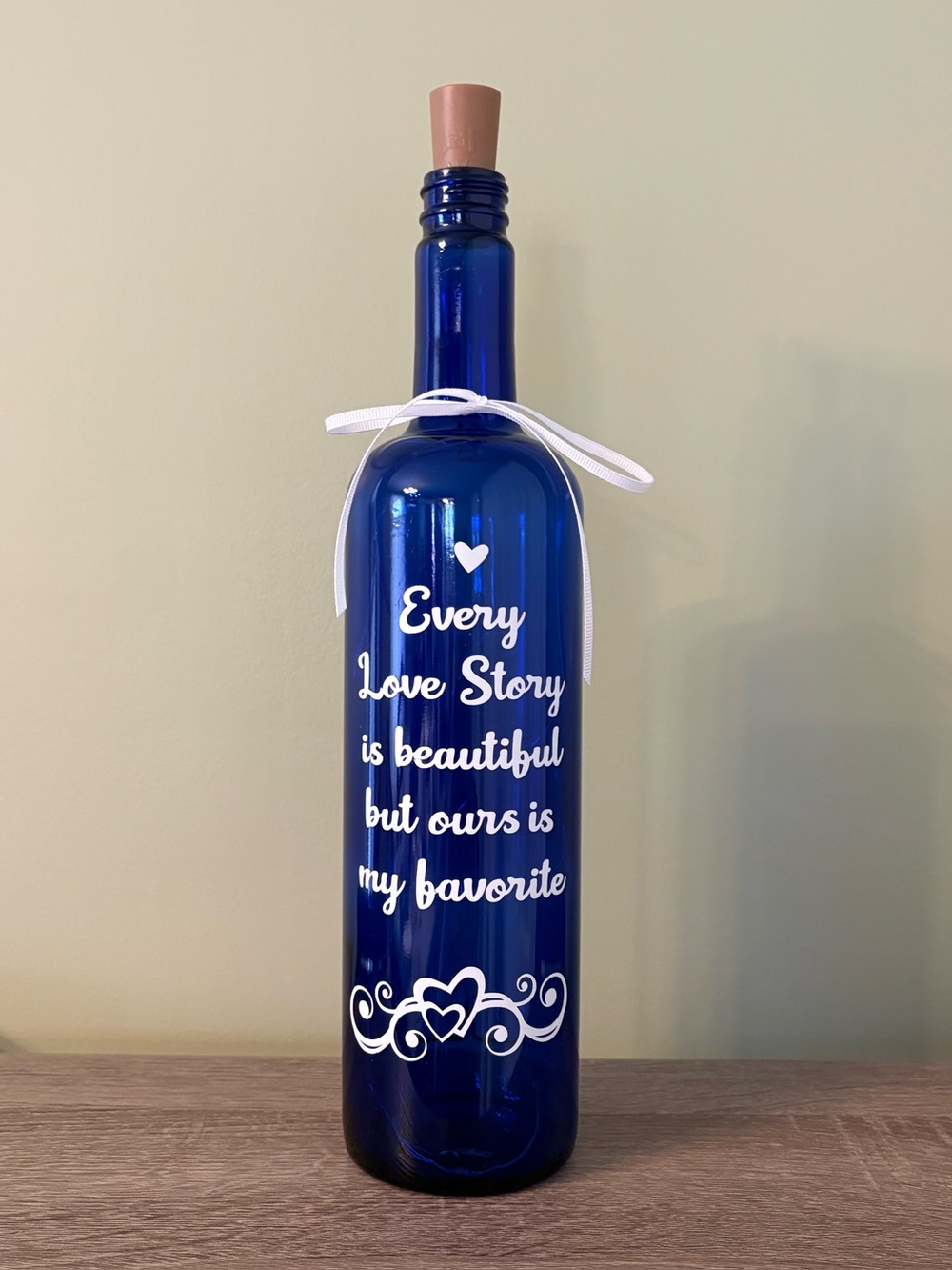 Decorated Bottles, Home Decor, Shower & Wedding Decor, Gifts